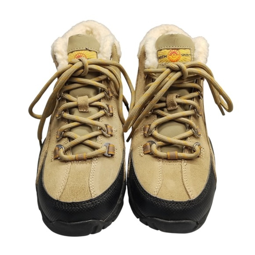 Earth Spirit Portland Hiking Boots Men US 7 Multi Leather Faux Shearling Lace Up